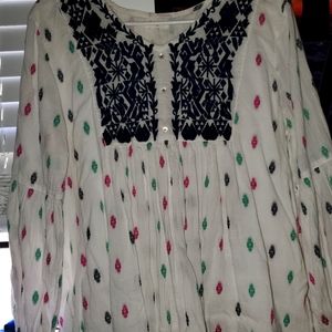 World Market Long sleeve blouse